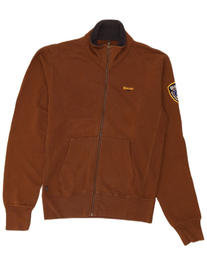 Blauer Veste de Survêtement Graphique Homme Petit Marron Coton