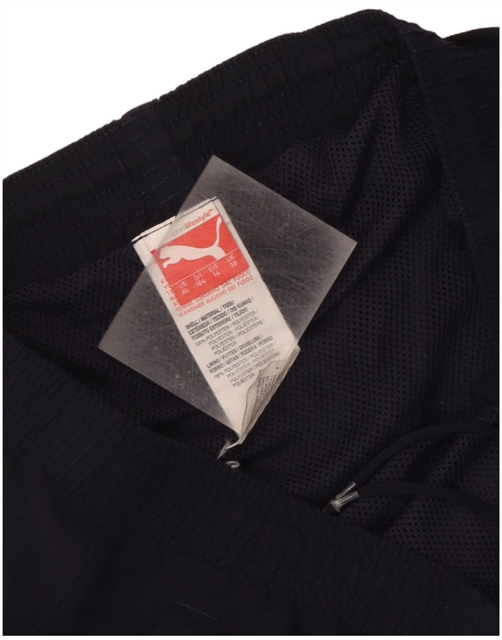 Puma Short de Sport Garçon 13-14 ans Bleu Marine Polyester