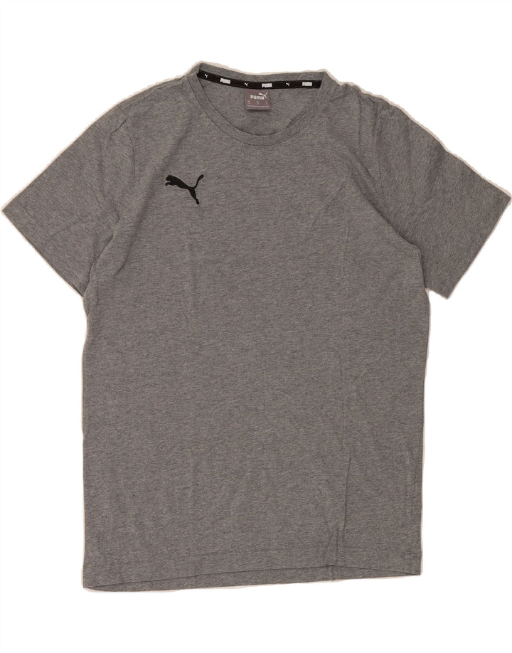 PUMA Mens T-Shirt Top Medium Grey Cotton Vintage Puma and Second-Hand Puma from Messina Hembry 