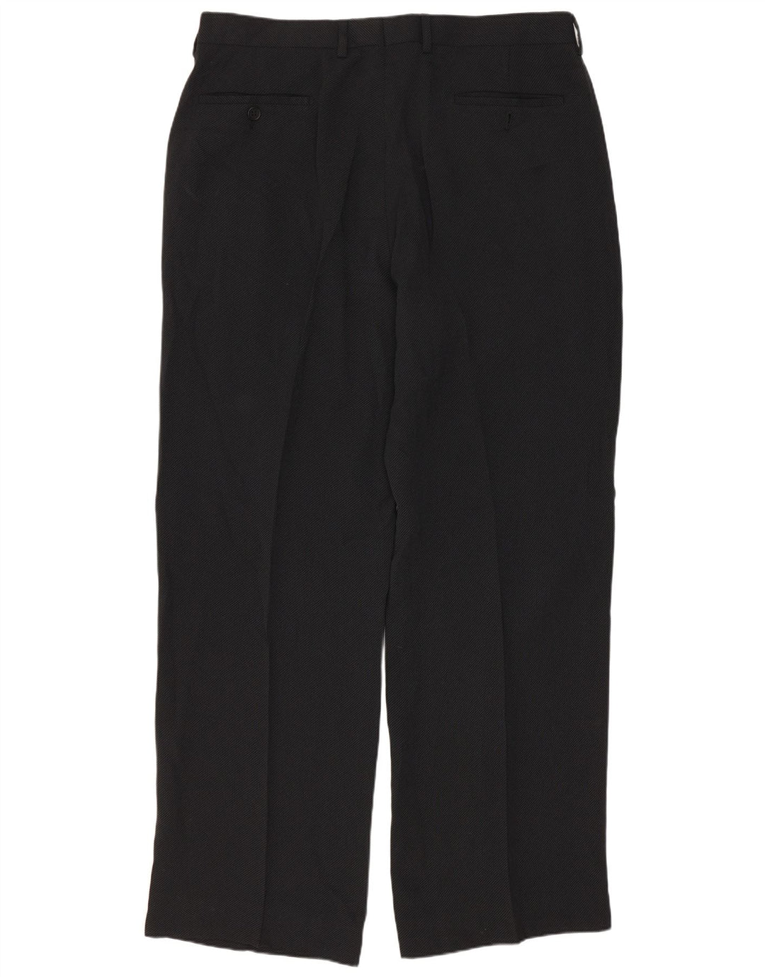 EMPORIO ARMANI Pantalon de costume droit pour homme W36 L32 Noir à fines rayures