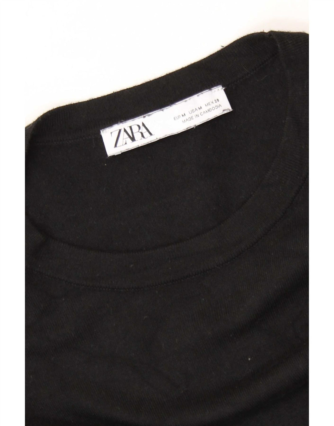 Zara Pull ras du cou pour femme UK 12 Noir moyen