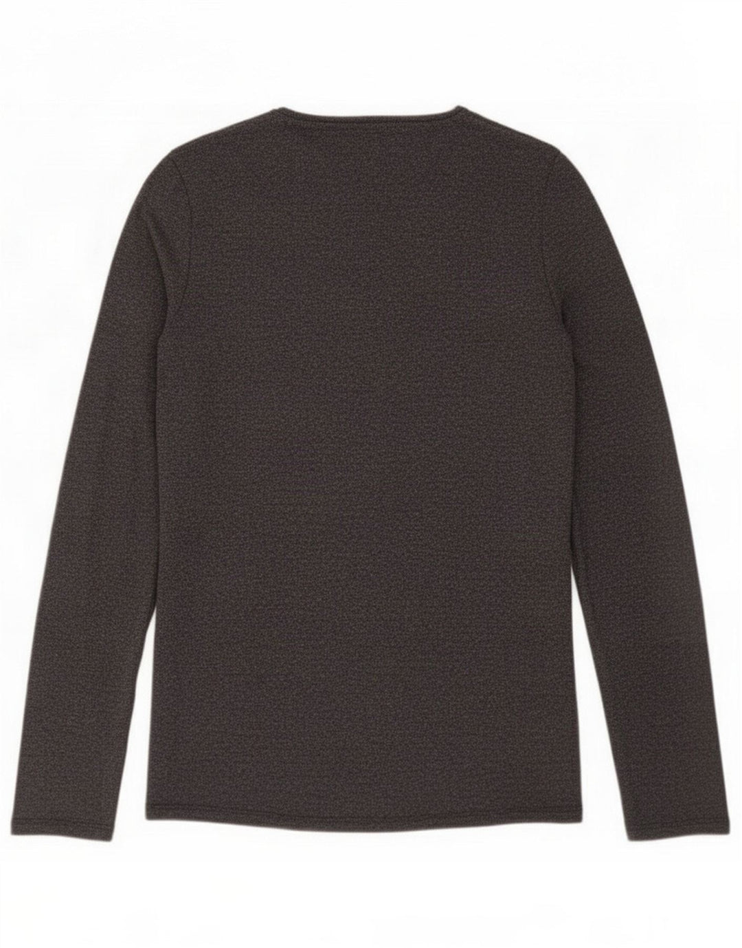 Zara Pull col en V pour femme UK 14 Large Gris Polyester