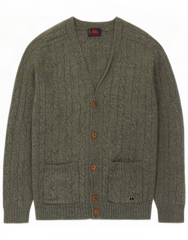 Kappa Cardigan Homme Pull Large Vert Laine