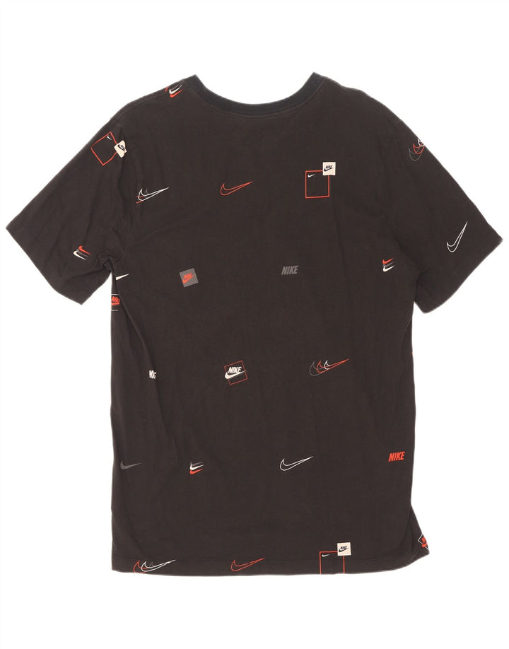 Nike T-shirt graphique pour homme en coton noir Taille L