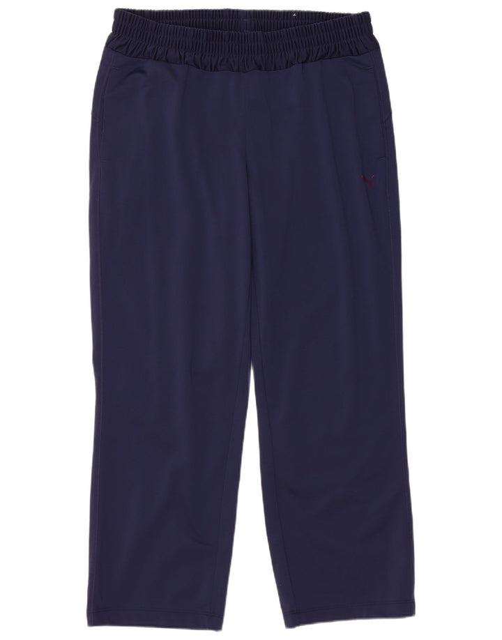 Puma Pantalon de survêtement pour femme UK 16 Large Bleu Marine Polyester