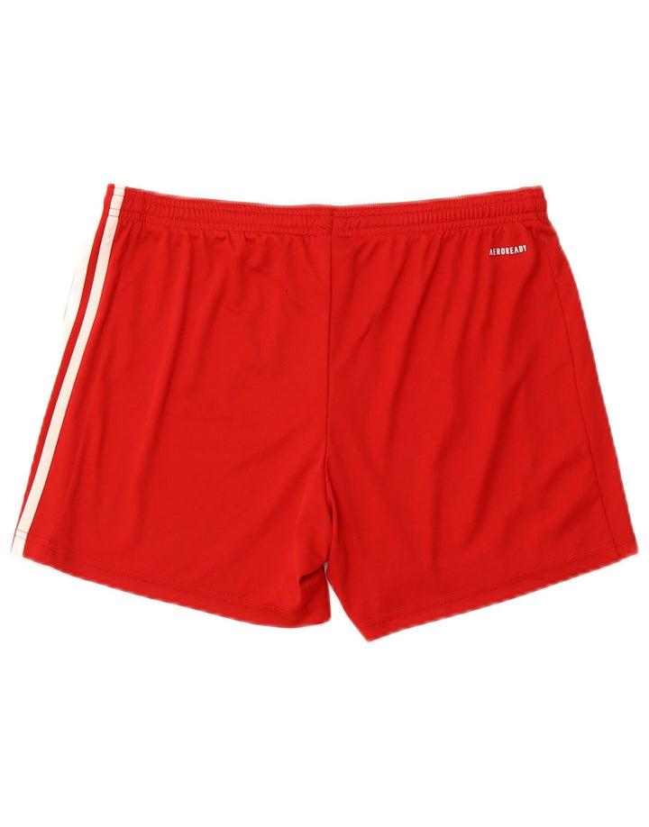 ADIDAS Short de sport Aeroready pour femme UK 16/18 Large Rouge Polyester