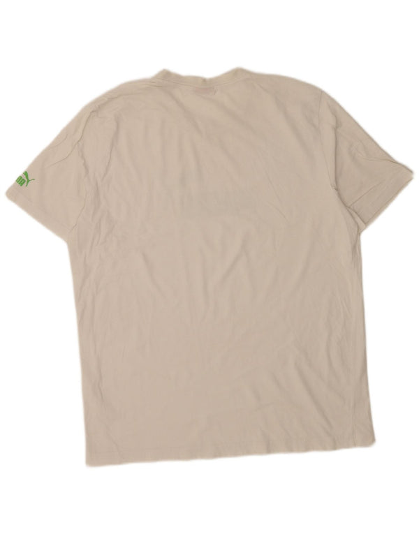 Puma T-Shirt Graphique Homme Blanc Taille L