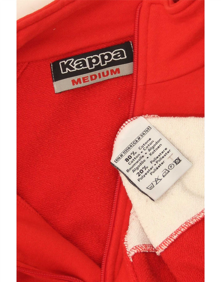 Kappa Veste de Survêtement Graphique Homme Rouge Moyen Coton Colorblock
