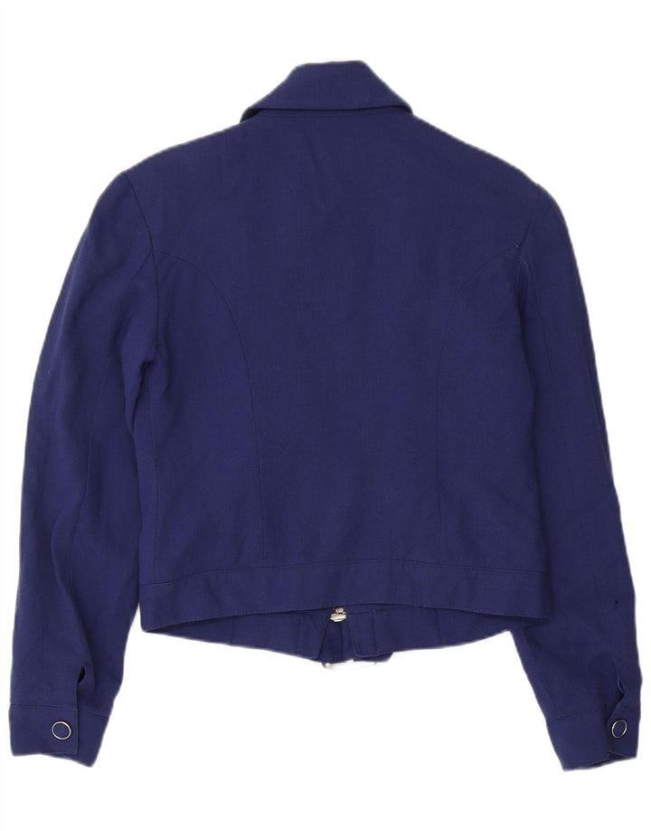 Magia Soho Bomber Jacket Femme UK 10 Petit Bleu Marine