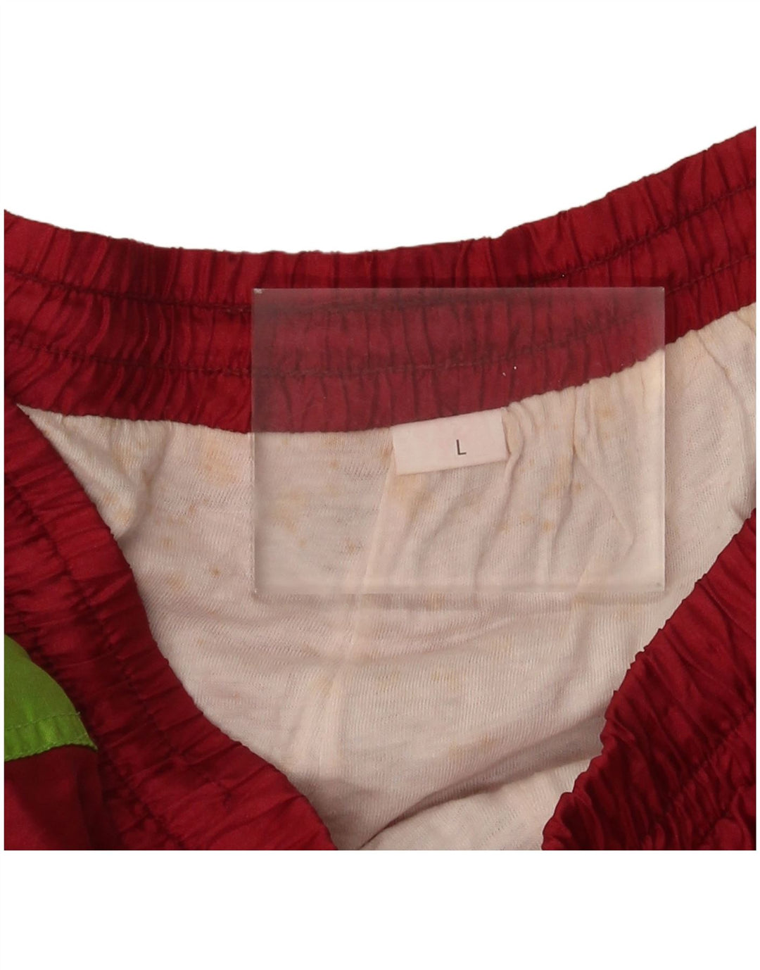 vintage Mens Survêtement Pantalon Joggers Grand Colorblock Rouge