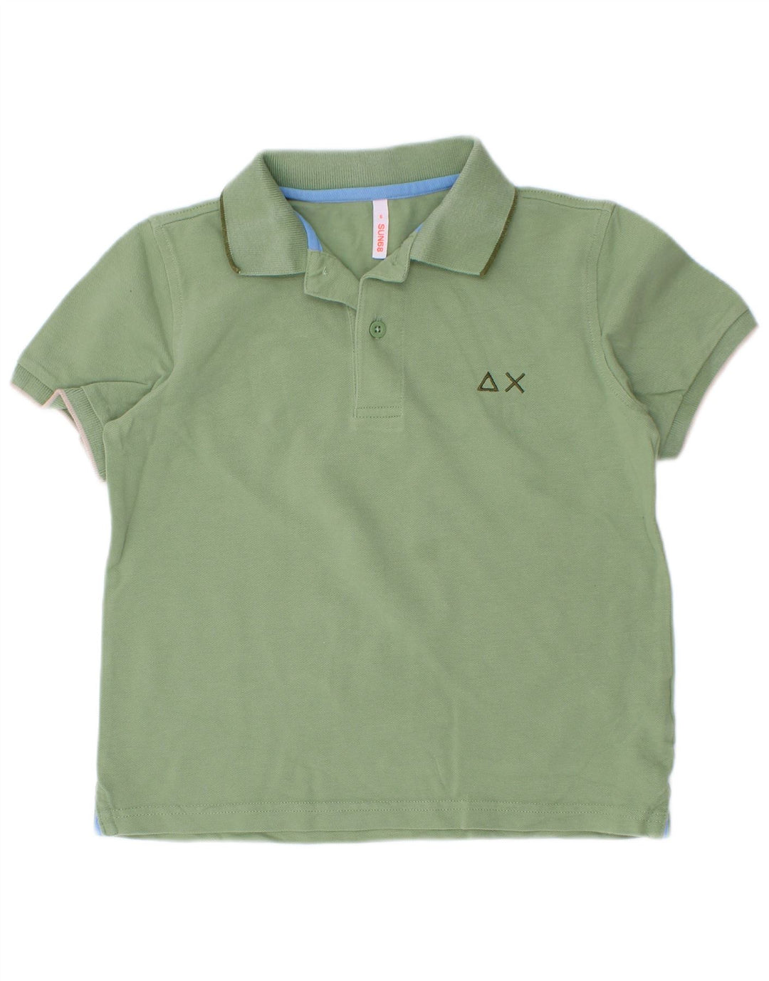 Polo Sun68 garçon 5-6 ans coton vert