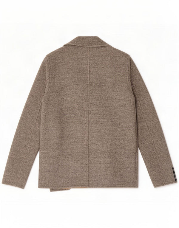 Massimo Dutti Veste blazer ouverte pour femme UK 14 Laine gris moyen