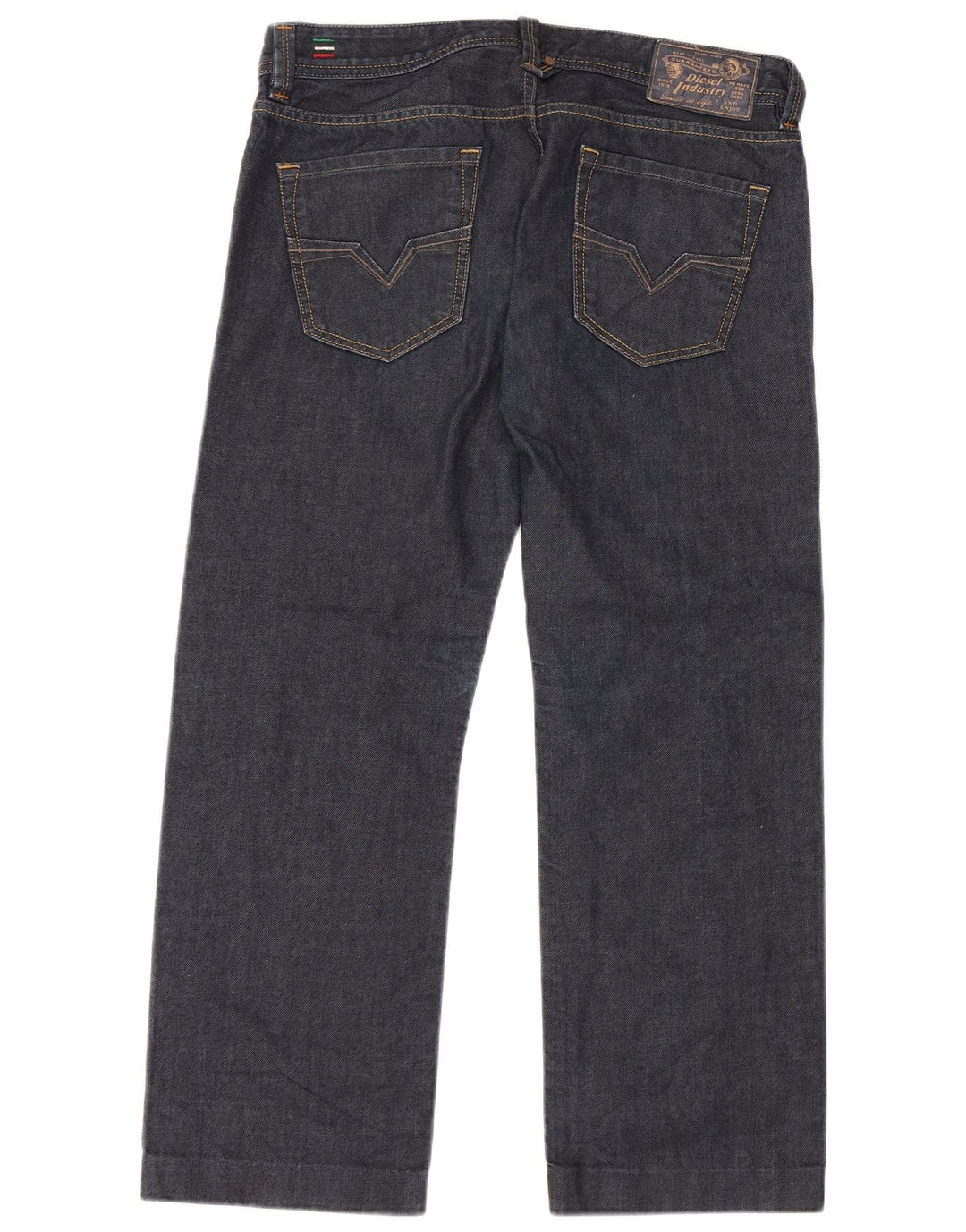Diesel Jean Droit Homme W32 L27 Bleu Marine Coton