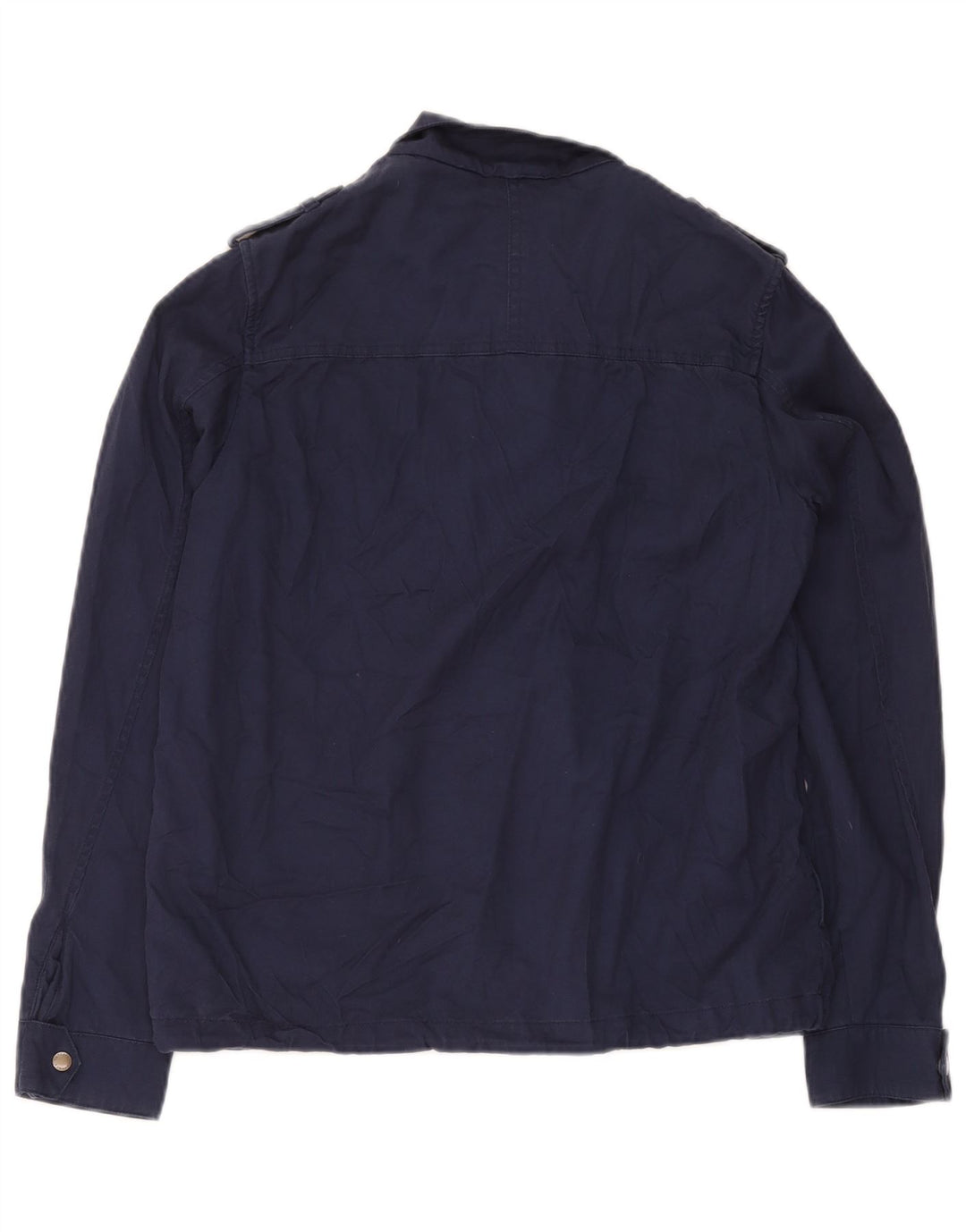 Fat Face Veste utilitaire militaire pour femme UK 10 Small Bleu marine Lyocell