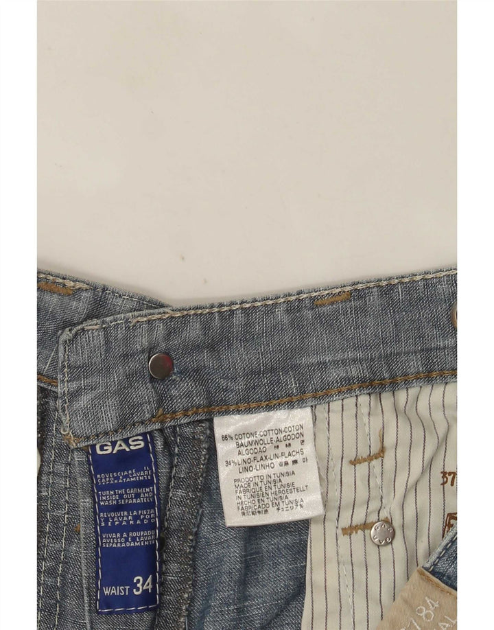 Gas Short en Jean Homme W34 Grand Bleu Coton