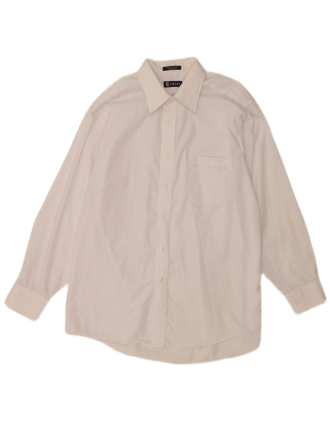 Chaps Chemise Homme Taille 16 1/2 Grand Coton Blanc