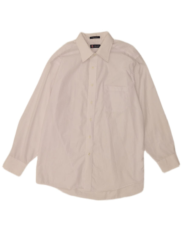 Chaps Chemise Homme Taille 16 1/2 Grand Coton Blanc