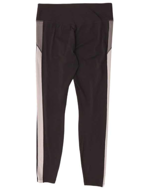 Nike Legging Dri Fit pour femme UK 16 Large Noir Colorblock Polyester