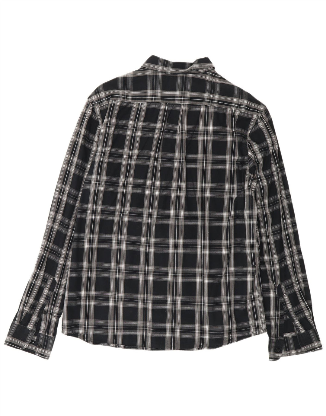Wrangler Chemise en flanelle coupe classique pour homme en coton à carreaux noir moyen