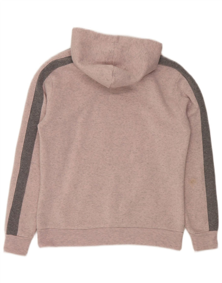 KAPPA Pull à capuche graphique surdimensionné pour femme UK 10 Small Rose Colourblock