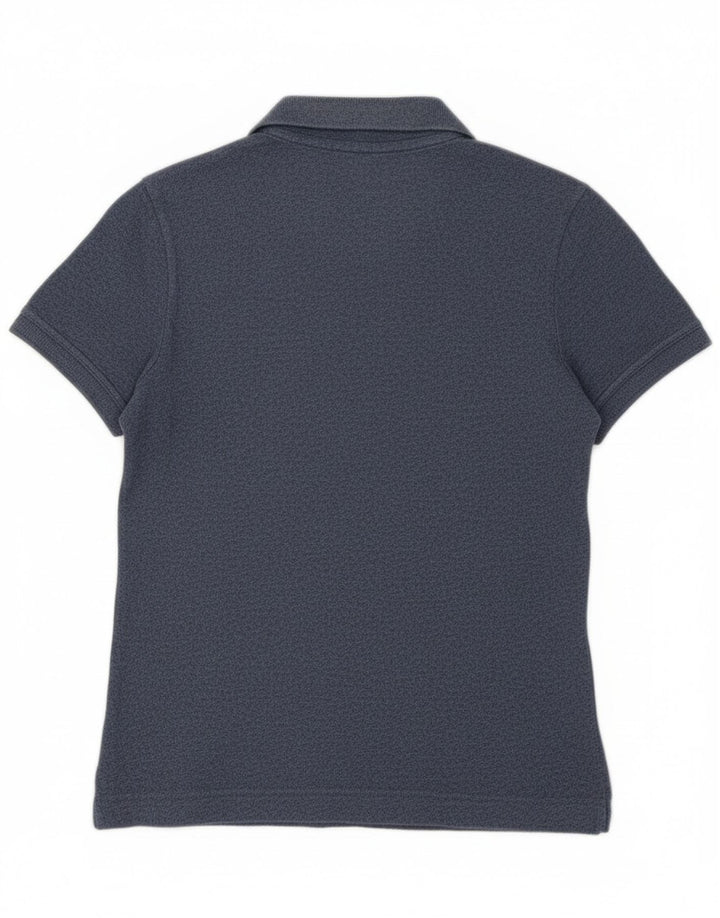 Lacoste Polo Femme Taille 40 Coton Moucheté Bleu Marine Moyen
