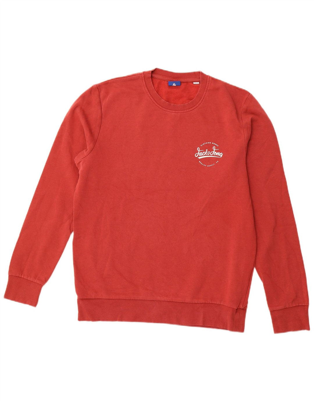 JACK & JONES Sweat-shirt pour homme en coton bordeaux Taille L
