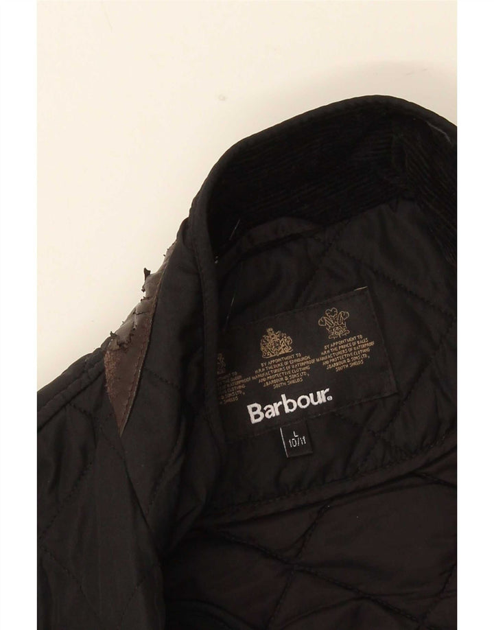 Barbour Veste matelassée pour garçons 10-11 ans Grand Noir