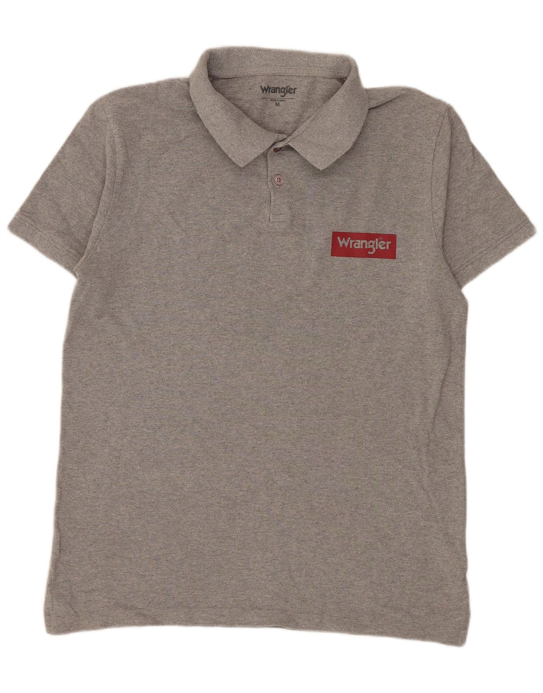 WRANGLER Polo Homme Gris Moyen Chiné Coton