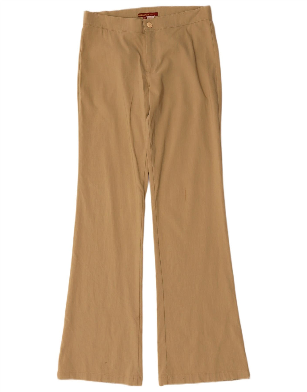 Zara Pantalon décontracté évasé pour femme EU 40 Medium W30 L32 Rayonne Beige