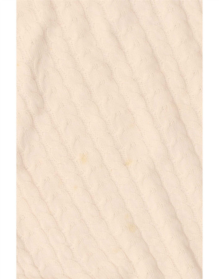 Sun68 Pull col bateau pour femme UK 12 en coton blanc moyen