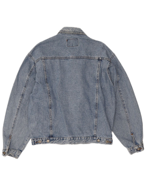 Casucci Veste en jean pour homme UK 40 Large Bleu