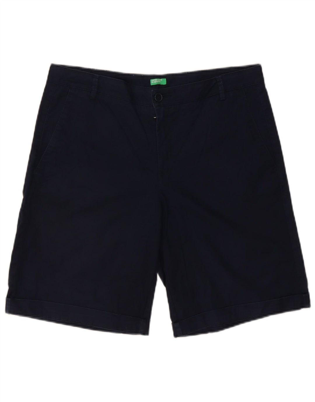 Benetton Short Chino Homme W34 Large Bleu Marine