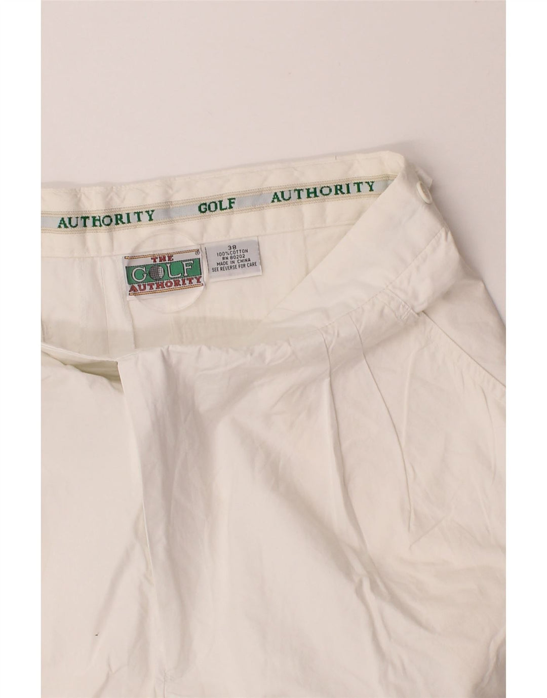 VINTAGE Mens Chino Shorts W38 XL White Cotton Vintage Vintage and Second-Hand Vintage from Messina Hembry 