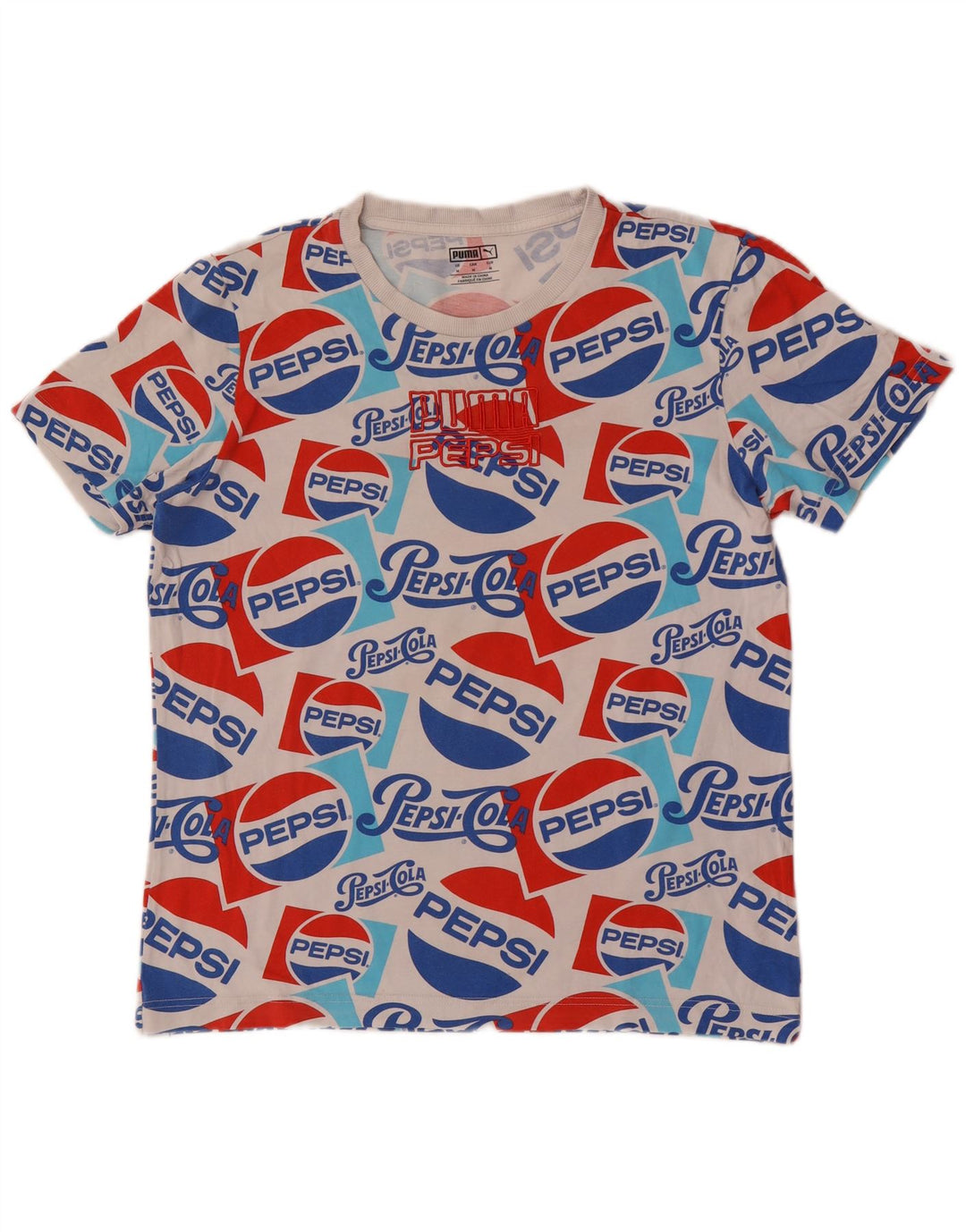 Puma T-Shirt Graphique Homme Blanc Moyen Coton