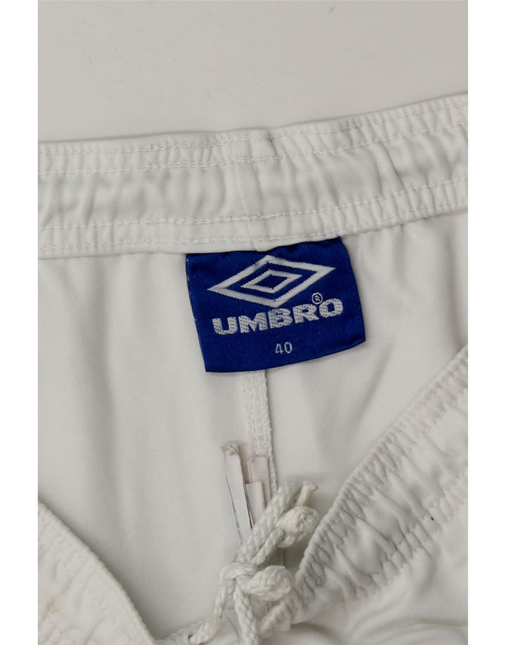 Umbro Short de Sport Homme XL Blanc Polyester