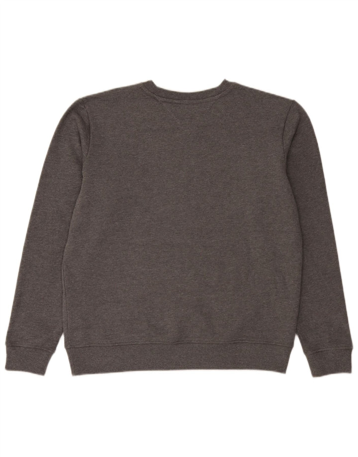 Tommy Hilfiger Sweat-shirt graphique pour homme en coton gris Taille L