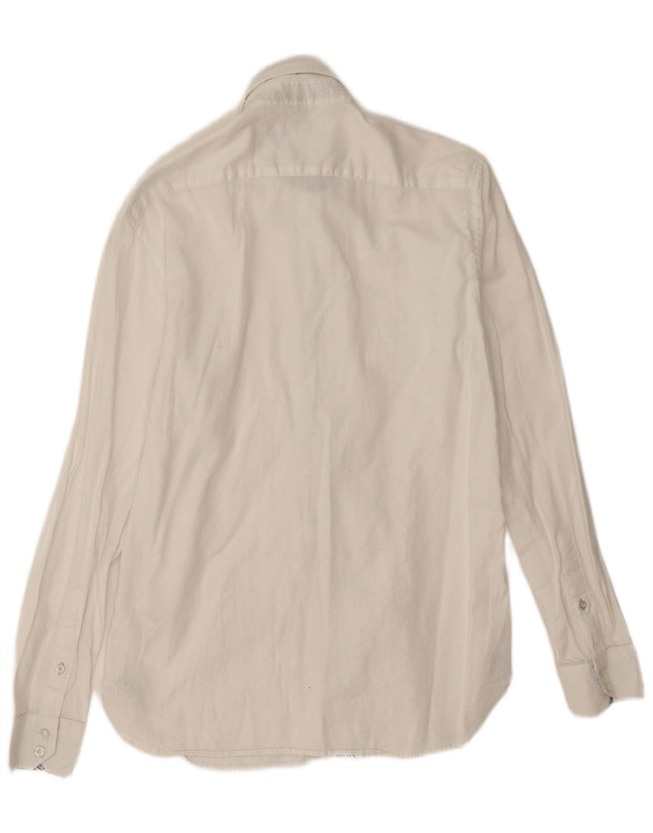 Ted Baker Chemise coupe régulière pour homme Taille 15 1/2 Coton blanc moyen