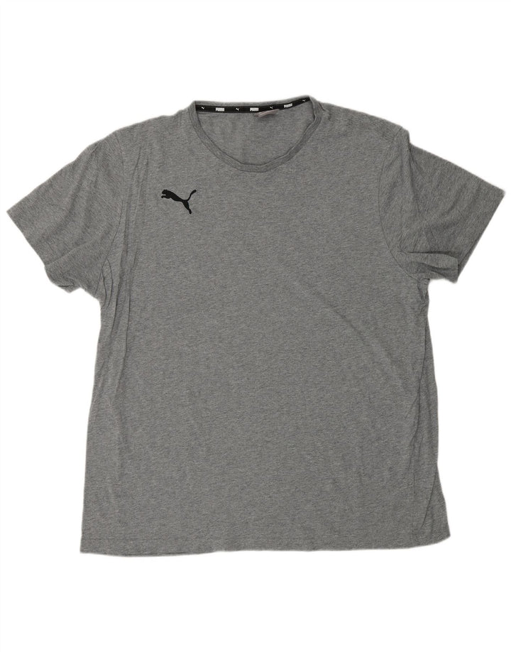 PUMA T-Shirt Homme Top 2XL Gris Moucheté
