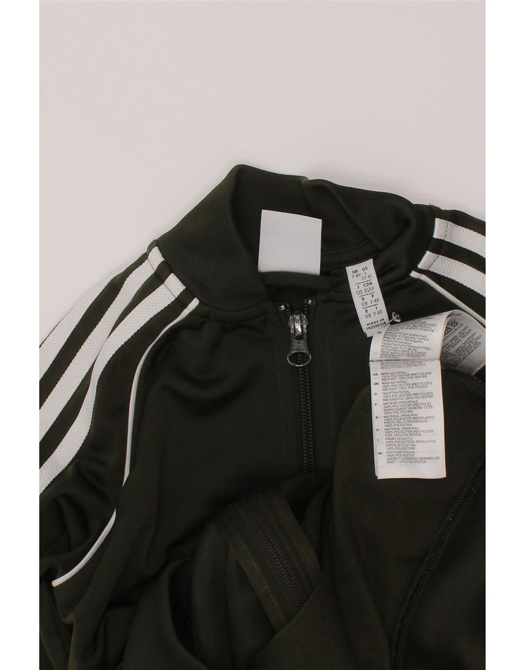 Veste de survêtement Adidas Garçon 7-8 ans Vert Polyester