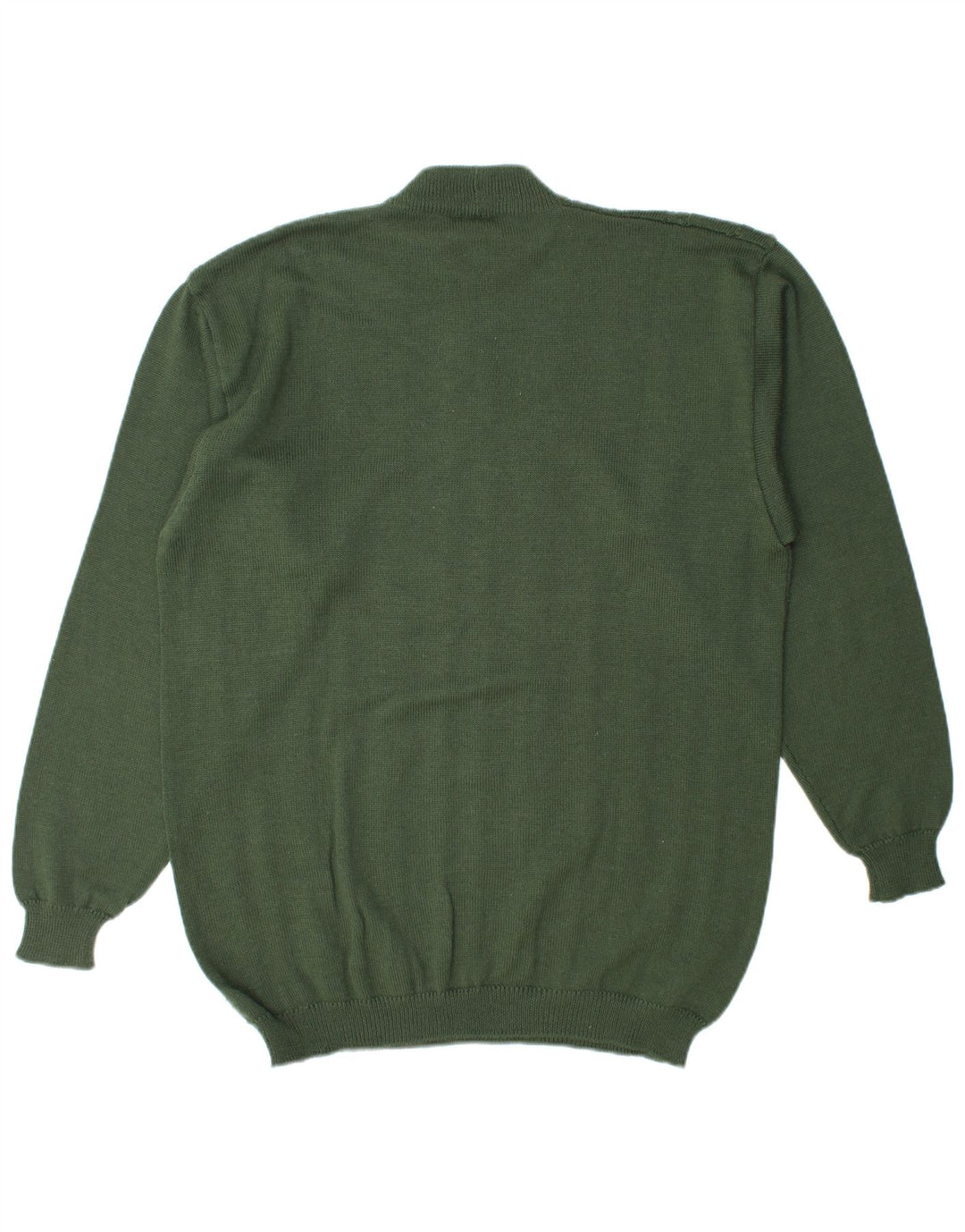 vintage Mens Turtle Neck Jumper Pull Grand Vert