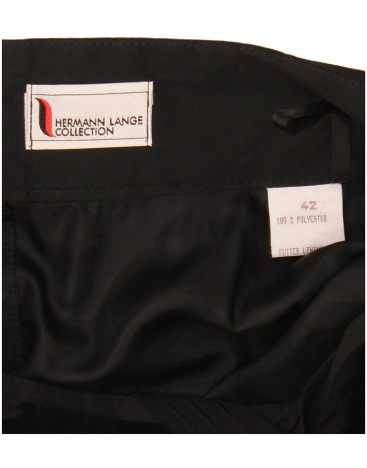 Hermann Lange Jupe trapèze pour femme IT 42 Medium W30 Noir Polyester
