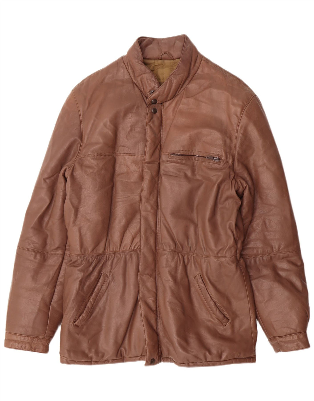 Veste en cuir femme vintage IT 50 XL Marron