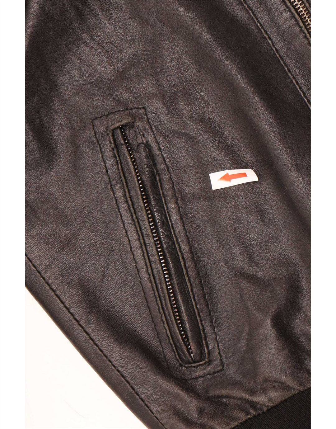 C.D.P. Veste En Cuir Homme IT 46 Petit Noir