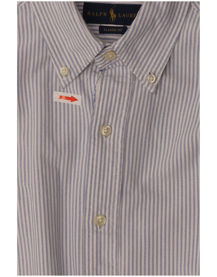 Ralph Lauren Chemise coupe classique en coton rayé bleu moyen pour homme