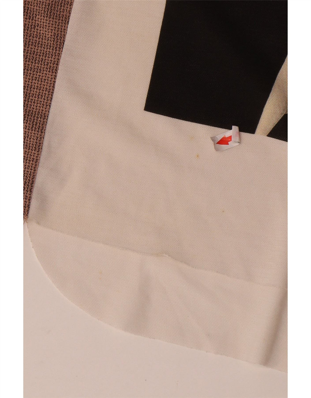 Zara Haut graphique surdimensionné à manches 3/4 pour femme UK 10 Petit Blanc