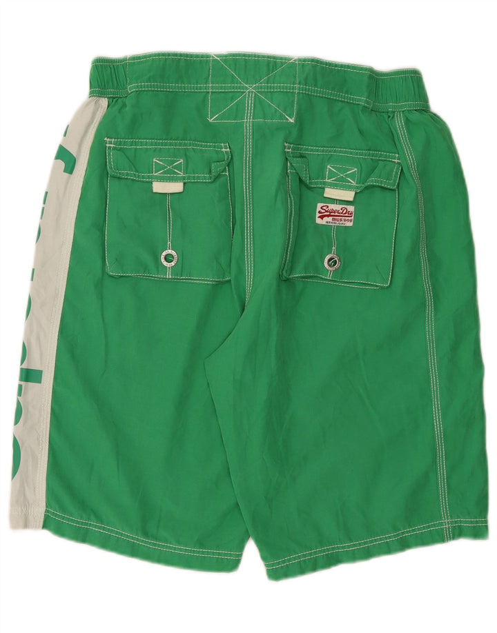 Superdry Short de Bain Graphique XL Homme Vert Colorblock Polyester