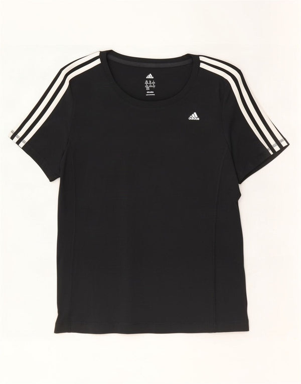 Adidas Climalite T-Shirt Top UK 18 XL Noir Polyester