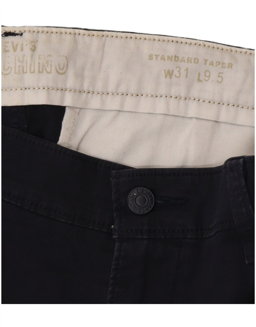 Levi's Short Chino Standard W31 Homme Bleu Marine Moyen Coton