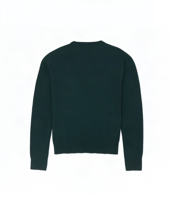 Tommy Hilfiger Pull col V pour homme en laine verte 2XL