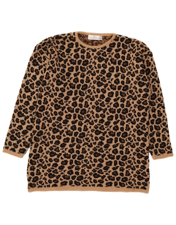 Marks & Spencer Pull à col rond pour femme UK 14 Large Marron